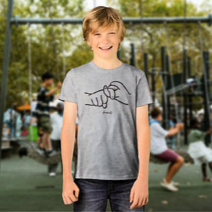 En Tri-matière T-shirt pour enfants ASL Friends – Amitié