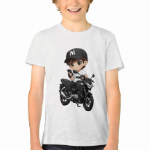 T-shirt pour enfants avec un garçon de dessin anim