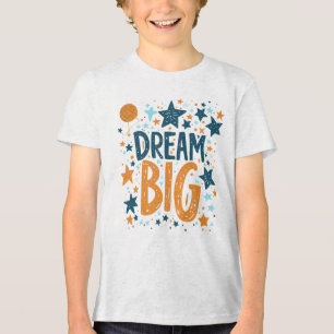 En Tri-matière T-shirt pour enfants de rêve inspirationnel avec é