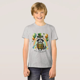 En Tri-matière T-shirt pour enfants Happy St. Patrick avec impres