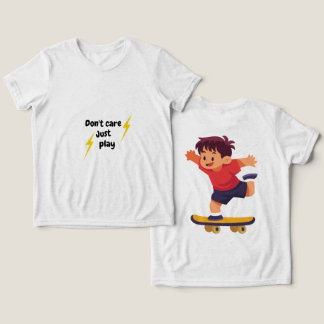 En Tri-matière T-shirt pour enfants Ne t'inquiète pas, joue – Bla