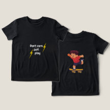 T-shirt pour enfants Ne t'inquiète pas, joue – T-S