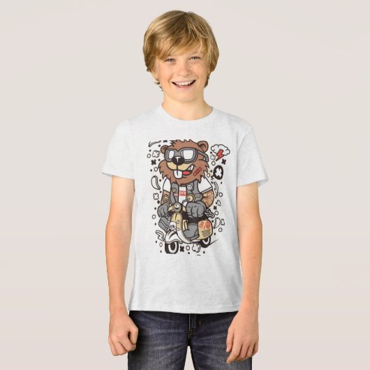 En Tri-matière T-shirt pour enfants Ourson Bûcheron Cool - Artist (Recto plein)
