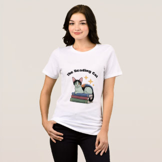 En Tri-matière T-shirt pour femme - Le Chat Lecteur