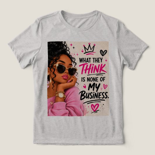 En Tri-matière T-shirt pour femmes (Design Recto)