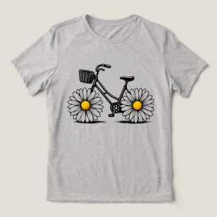 En Tri-matière T-shirt pour femmes Bloom Ride avec motif abstrait