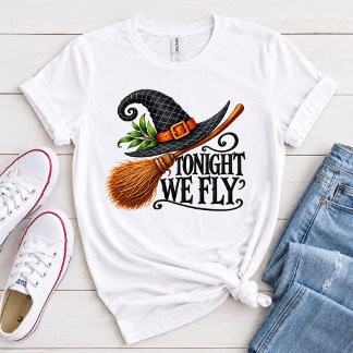 En Tri-matière T-shirt pour femmes Chapeau de sorcière Ce soir no