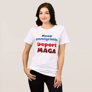En Tri-matière T-shirt pour femmes Déporté MAGA