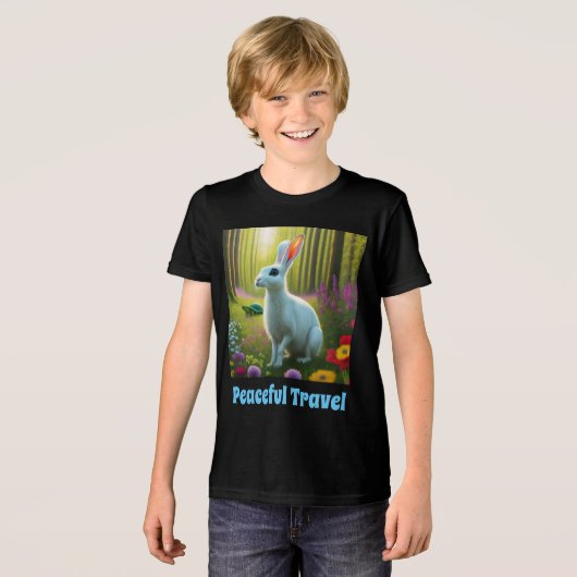 En Tri-matière T-shirt pour garçons et filles (Recto plein)