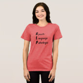 En Tri-matière T-shirt pour orthophoniste (Recto plein)