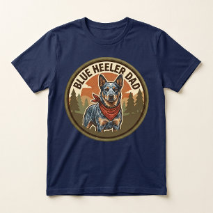 En Tri-matière T-shirt pour papa Blue Heeler Cadeau pour papa c