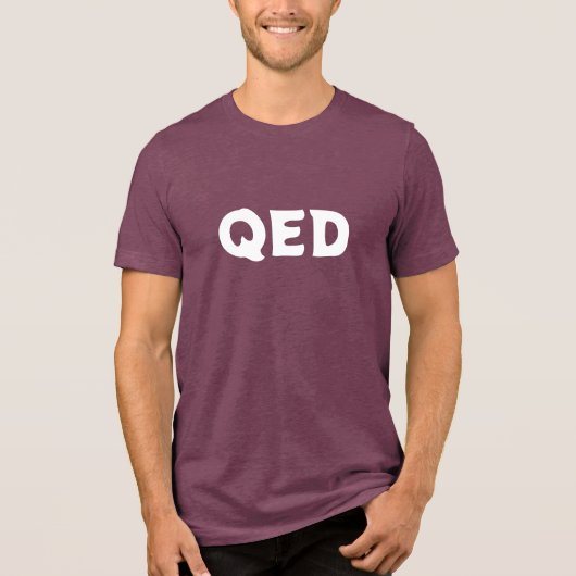 En Tri-matière T-Shirt QED (Recto)