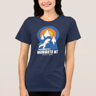 En Tri-matière T-shirt Retro Mammoth Mountain Ski White Fox