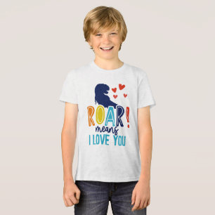En Tri-matière T-Shirt ROAR avec amour - Dino Kids' Tee