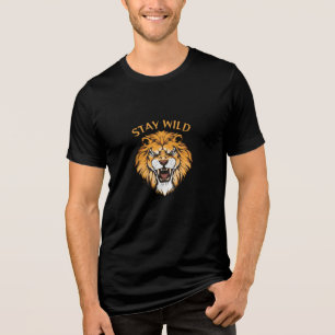 En Tri-matière T-Shirt Roaring Lion Wild Spirit pour Hommes