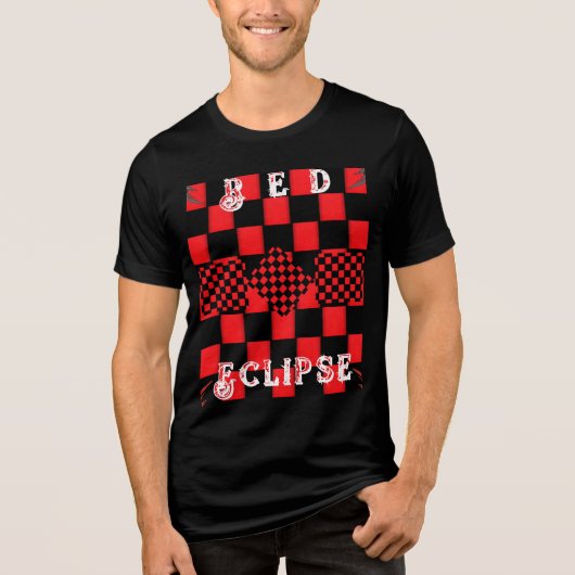 En Tri-matière T-shirt rouge éclipse (Recto)
