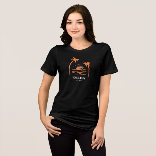 En Tri-matière T-shirt sans fin (Recto plein)