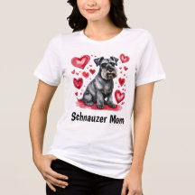 T-Shirt Schnauzer et Cœurs