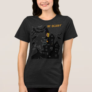 En Tri-matière T-shirt Sorcière Halloween effrayant