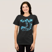En Tri-matière T-Shirt Splash ! Éclaboussure d'eau dynamique (Recto plein)