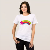 En Tri-matière T-Shirt Star Rainbow (Recto plein)