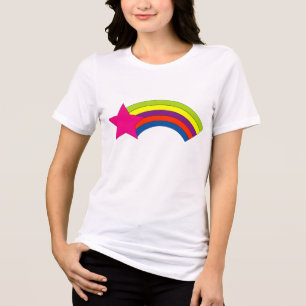 En Tri-matière T-Shirt Star Rainbow