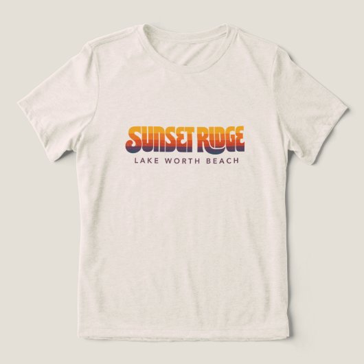 En Tri-matière T-shirt Sunset Ridge (Design Recto)