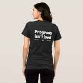En Tri-matière T-Shirt Texte Force Tranquille de Progrès (Verso intégral)