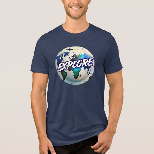 En Tri-matière T-Shirt Thème Explore (Recto)