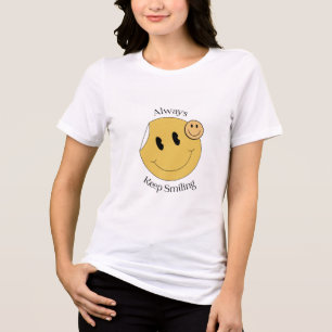 En Tri-matière T-Shirt Toujours Sourire - Joli Visage Souriant
