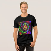En Tri-matière T-shirt tourbillonner multicolore (Recto plein)