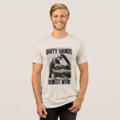 En Tri-matière T-Shirt Travail Honnete (Recto plein)