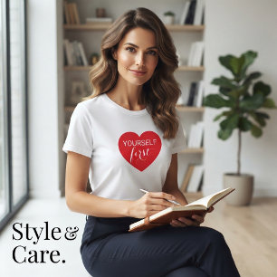 En Tri-matière T-Shirt Tri-Blend Confortable Self Love First