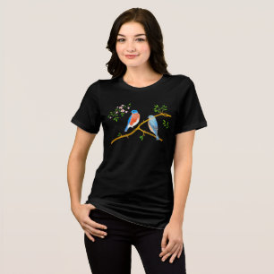 En Tri-matière T-Shirt Tri-Mélange Bleus Noirs