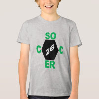 T-Shirt tri-mélange gris DESIGN FOOTBALL 26