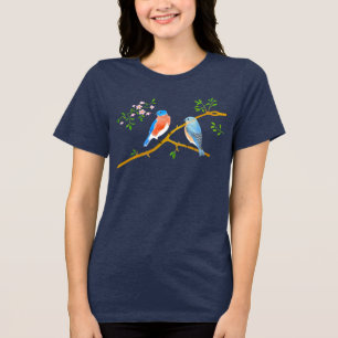 En Tri-matière T-Shirt Tri-Mélange Navy Bluebirds