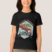 En Tri-matière T-shirt tri-mixé noir avec image de 13. (Recto)