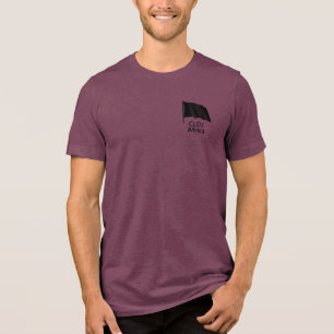 En Tri-matière T-shirt tricallisé noir CLDJ
