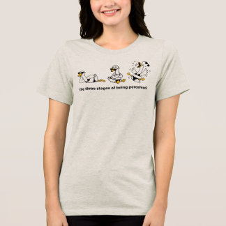 En Tri-matière T-shirt Trois Stades d'être Perçu, Oie Drôle