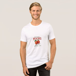 En Tri-matière T-shirt vintage "King Orchard Peaches"