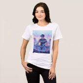 En Tri-matière T-shirt Virtual Reality Mixscape DJ (Recto plein)