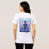 En Tri-matière T-shirt Virtual Reality Mixscape DJ (Verso intégral)