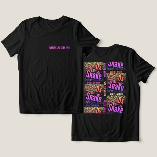 En Tri-matière T-Shirt Wealth and Wisdom (Design Recto & Verso)