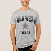 En Tri-matière T-shirt Wild West Cowboy Texas (Recto)