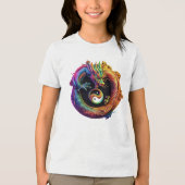 En Tri-matière T-shirt Yin Yang Dragon (Recto)