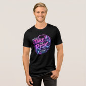 En Tri-matière "Take The Risk" T-shirt – a style of boldness and (Recto plein)