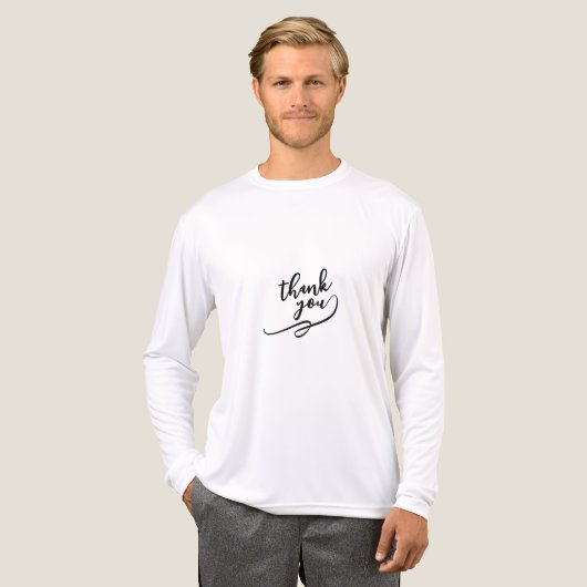 En Tri-matière Thank You T-Shirt (Recto complet)