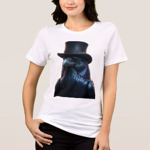 En Tri-matière Top Chapeau Blackbird Le T-shirt Raven