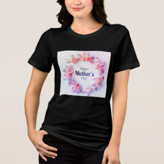 En Tri-matière Trendy Women Half Sleeve T-Shirt Casual Summer Top