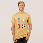 En Tri-matière Tri-blend T-Shirt mustard TEXAS SPORT (Recto plein)